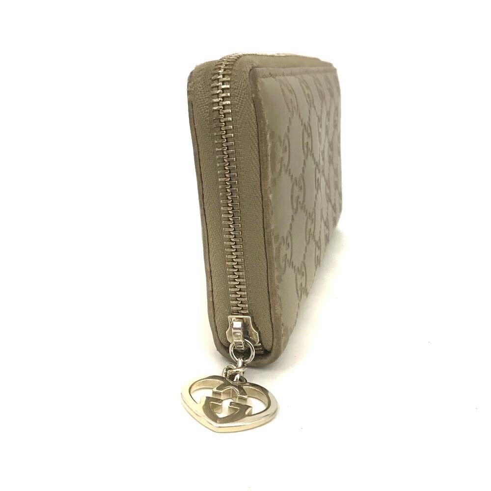 Gucci Metallic Guccissima Lovely Zip Around Wallet Gold