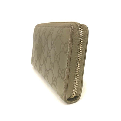 Gucci Metallic Guccissima Lovely Zip Around Wallet Gold