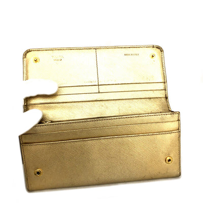 PRE-ORDER Prada Saffiano Metal Continental Flap Wallet Platino