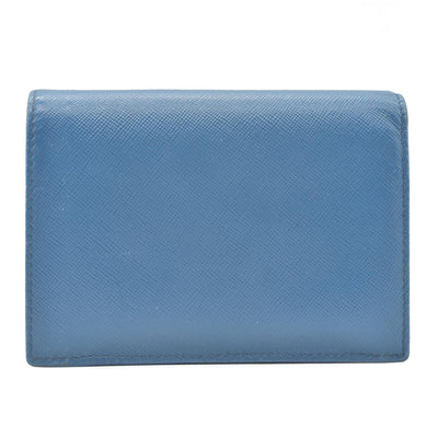 $750 Prada Saffiano Metal Leather Wallet