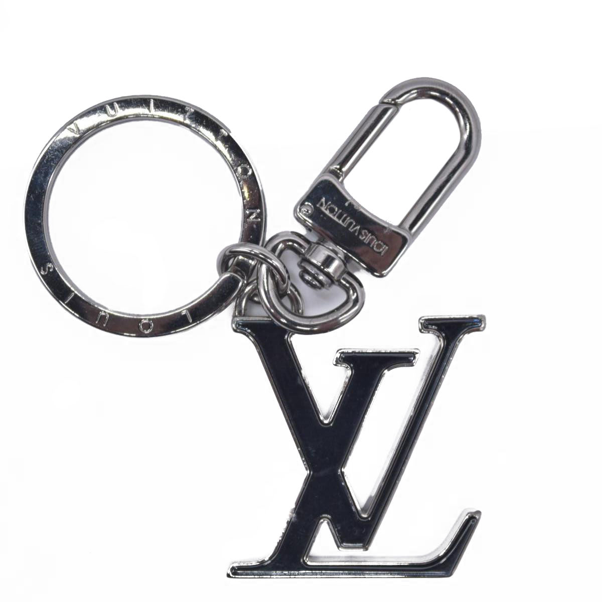 $480 Louis Vuitton LV Chromatic Bag Charm and Key Holder Metal with Inlay CONSIGNMENT