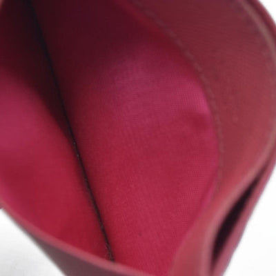 CONSIGNMENT Prada Prada Pink Saffiano Metal Leather Logo Card Holder