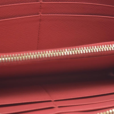 Prada Saffiano Metal Leather Continental Wallet CONSIGNMENT