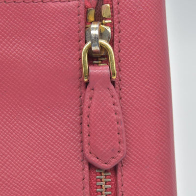 Prada Saffiano Metal Leather Continental Wallet CONSIGNMENT