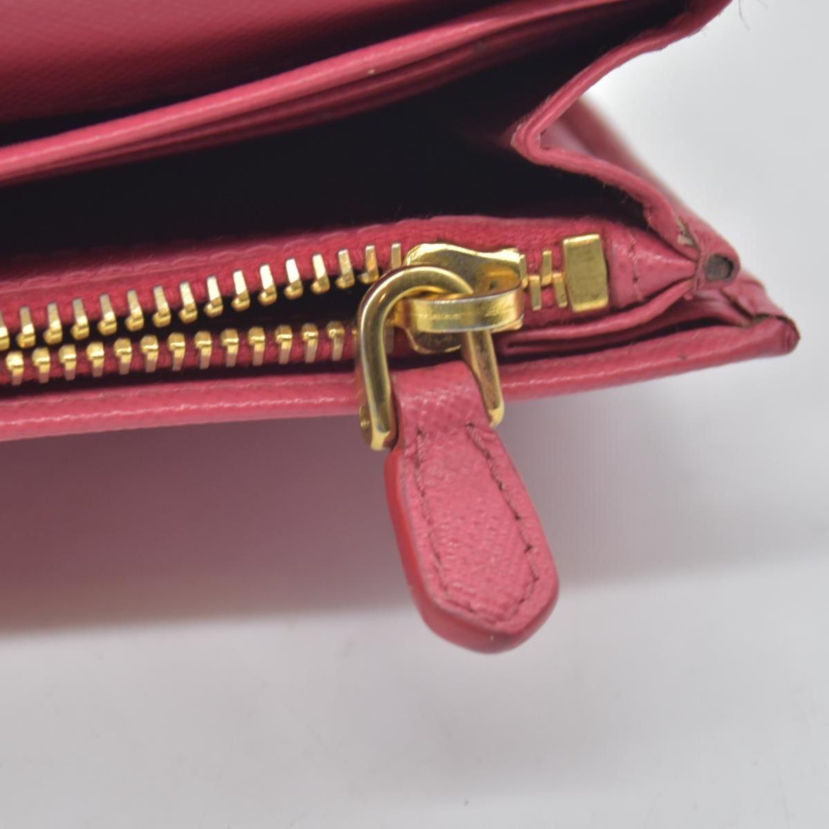 Prada Saffiano Metal Leather Continental Wallet CONSIGNMENT
