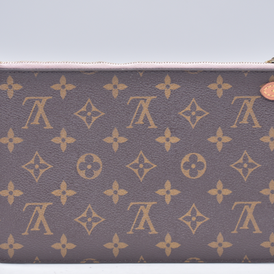 $2800 2015 Louis Vuitton Monogram Saint Barth V Neverfull MM Light Pink