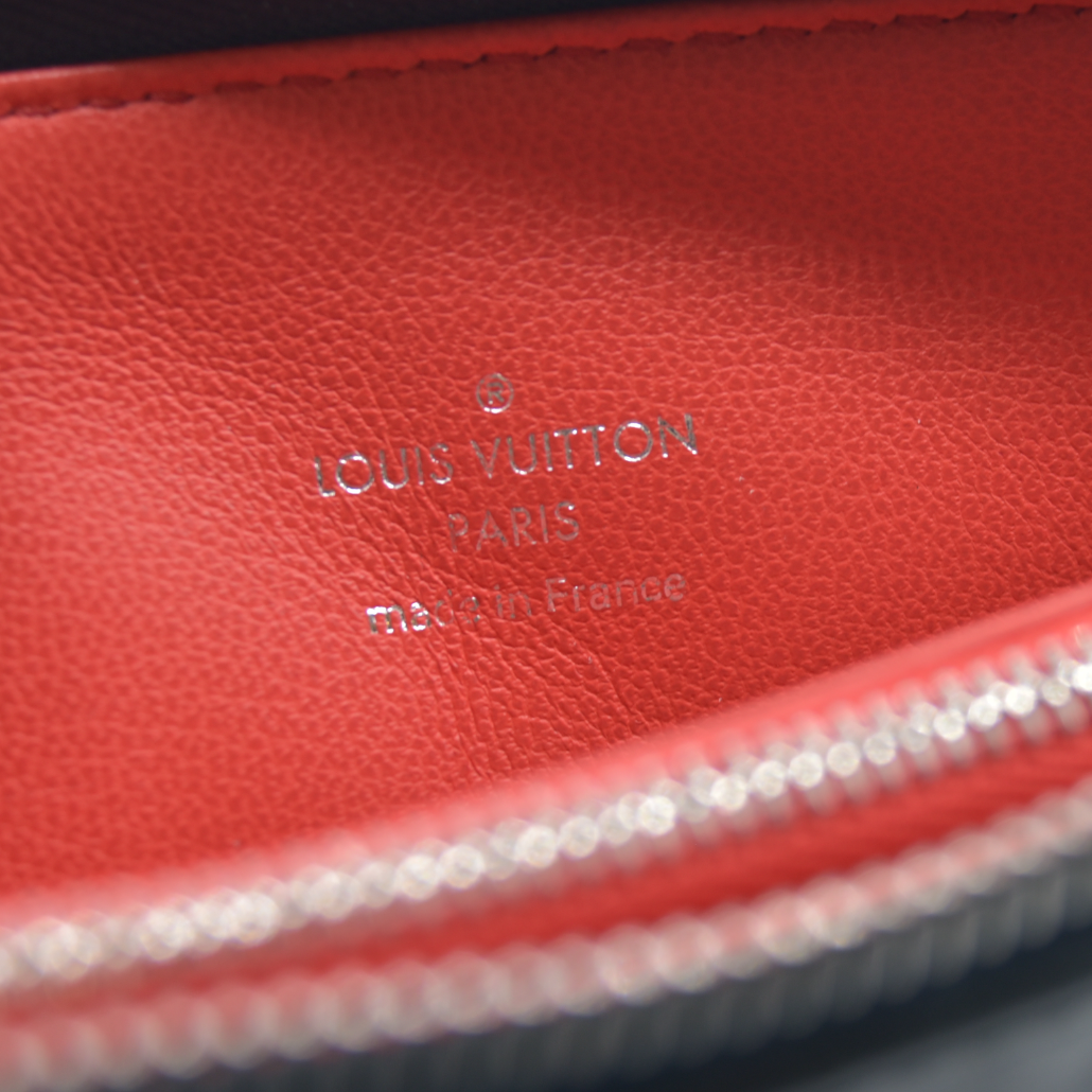 $4950 Louis Vuitton Metallic Lambskin Embossed Monogram Coussin PM Blue RFID