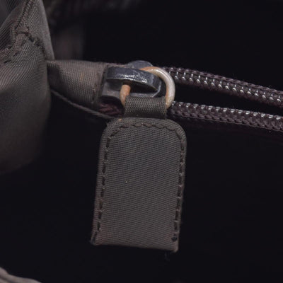 Prada Enameled Metal Triangle Top Handle Bag