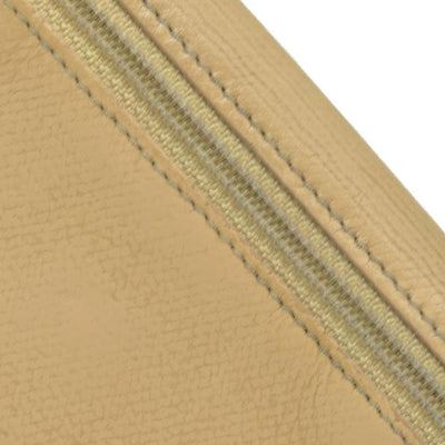 $875 Chanel Coco Button Coin Purse Beige