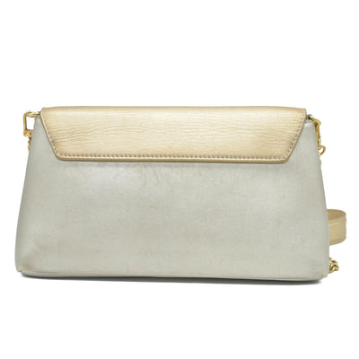 AUCTION $2150 Louis Vuitton Metallic Calfskin Love Note Gold Bronze