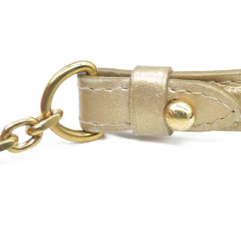 AUCTION $2150 Louis Vuitton Metallic Calfskin Love Note Gold Bronze