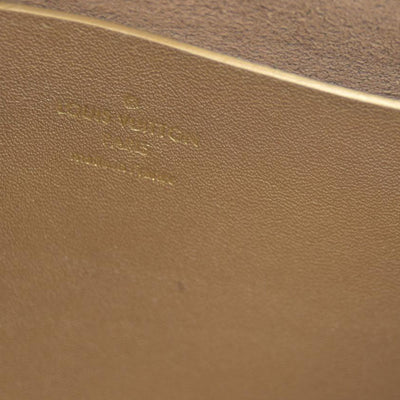 AUCTION $2150 Louis Vuitton Metallic Calfskin Love Note Gold Bronze