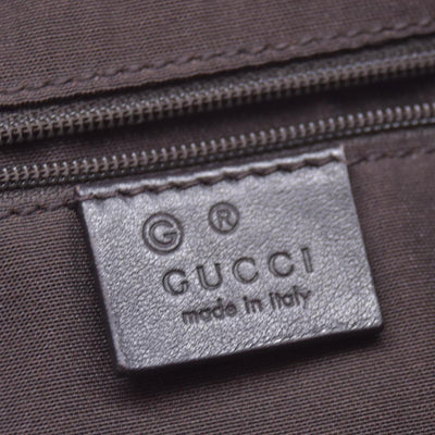 $1850 GUCCI Dark Brown Guccissima Leather Bamboo Bar Tote CONSIGNMENT 10021444