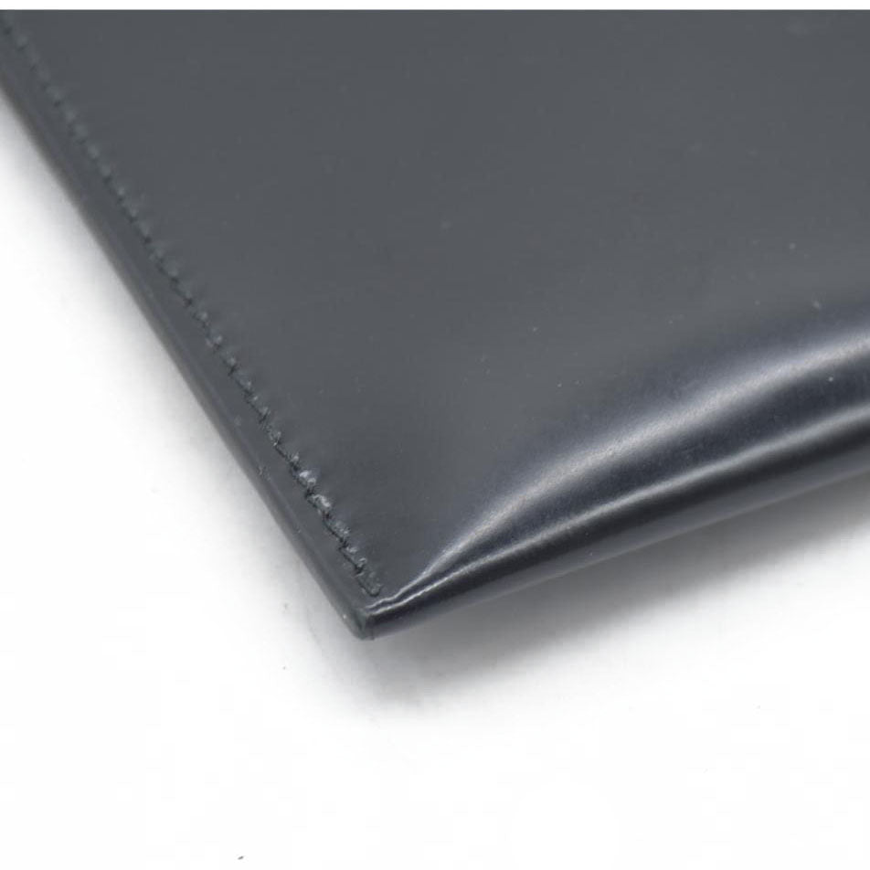 $600 Prada Enameled Metal Zipper Pouch