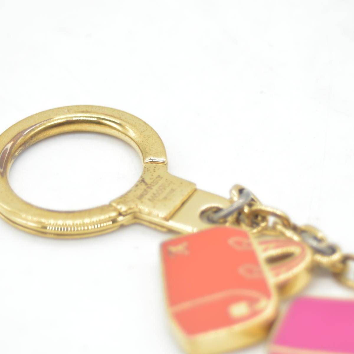 Louis Vuitton Enamel Iconic Speedy Bag Charm Chain Gold CONSIGNMENT