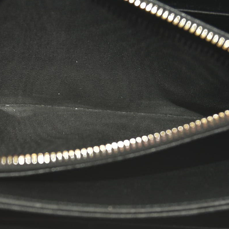 Prada Saffiano Metal Zip Around Wallet Black