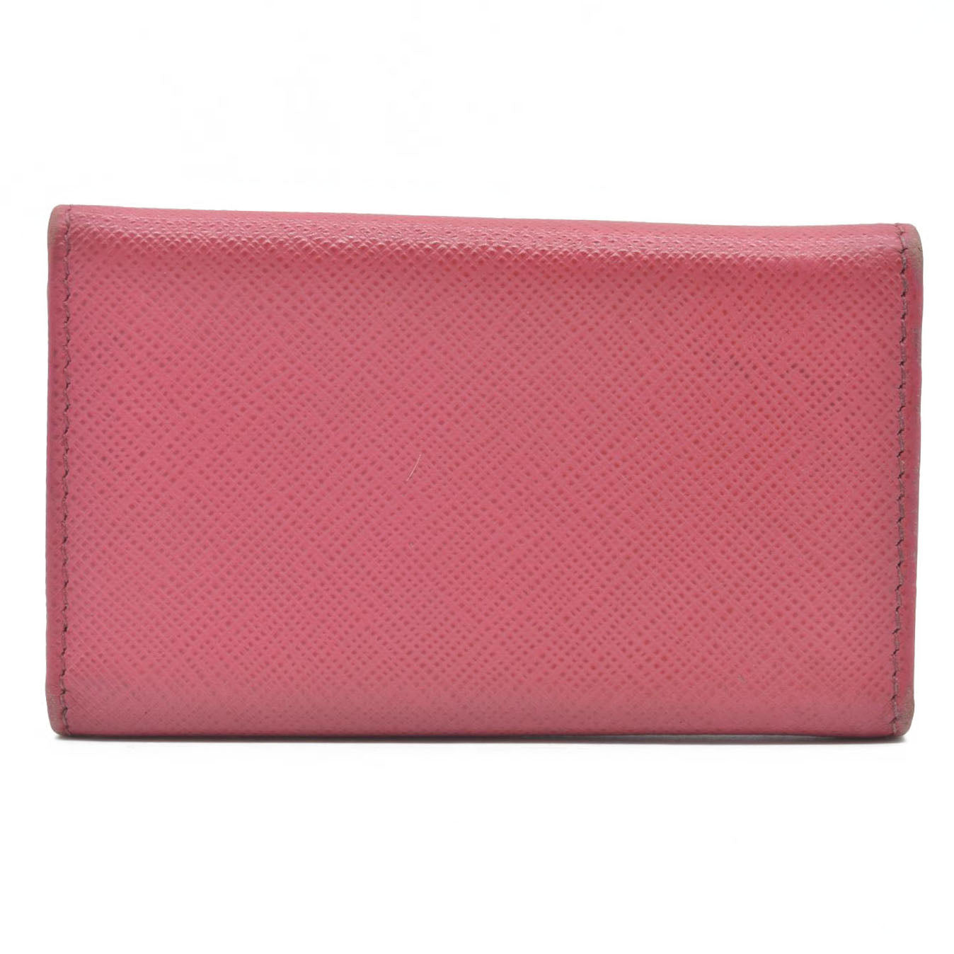 Prada Saffiano Metal Leather Wallet Pink