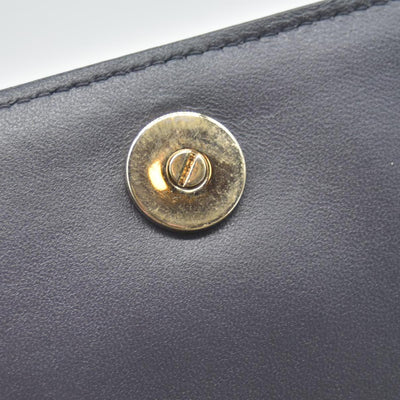 $2700 Christian Dior Cannage Diorama Metallic Silver