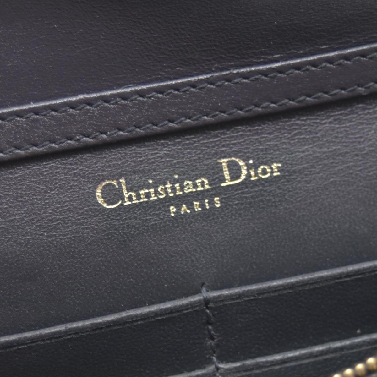 $2700 Christian Dior Cannage Diorama Metallic Silver