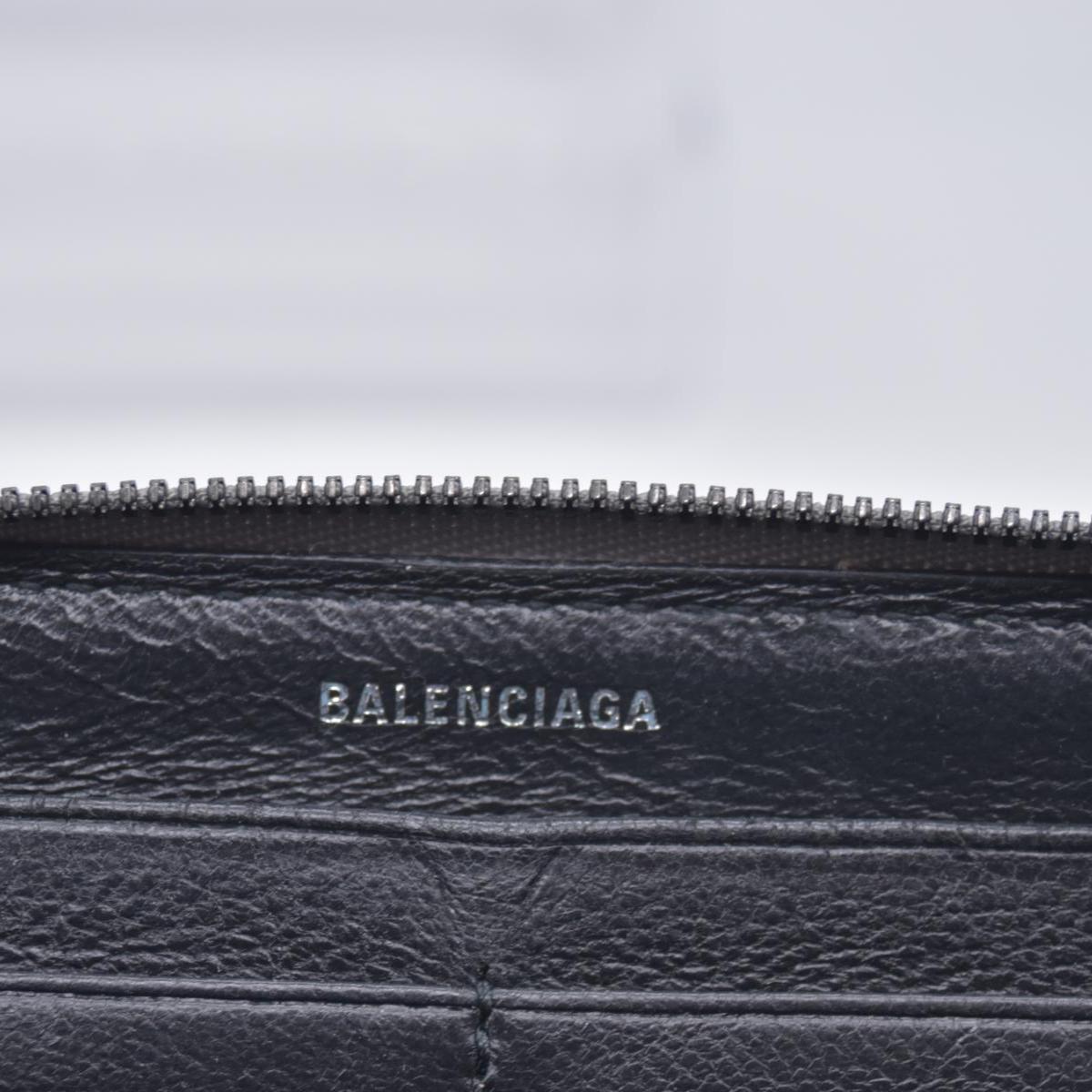$550 Balenciaga Silver Metallic Wallet CONSIGNMENT 10021042