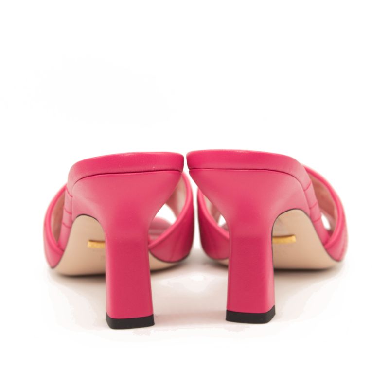 NEW Gucci GG Quilted Slide Sandal (Women) Size 37 Pink Marmont