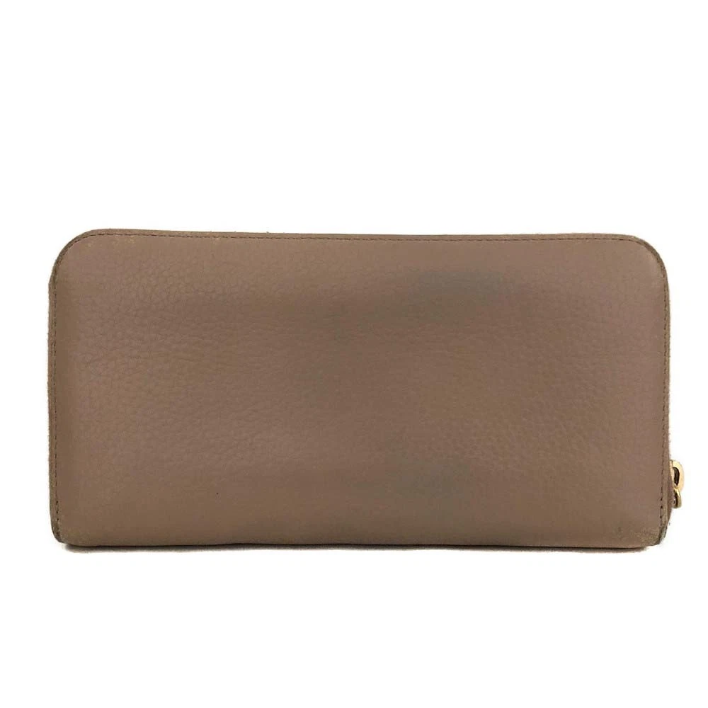 $1070 PRADA Saffiano Metal Logo Zip Around Long Wallet Pink