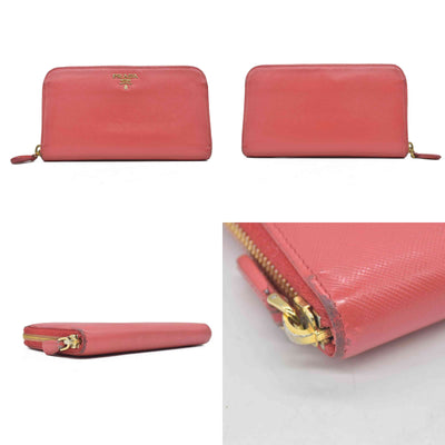 Prada Saffiano Metal Leather Continental Wallet CONSIGNMENT