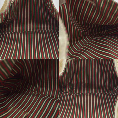 Gucci Monogram Large Abbey Tote Metallic Gold