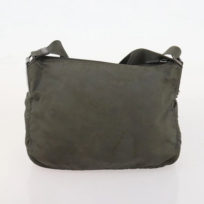 $1100 Prada Enameled Metal Triangle Vela