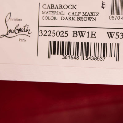 Christian Louboutin Large Cabarock Zebra Stripe Tote in Dark Brown