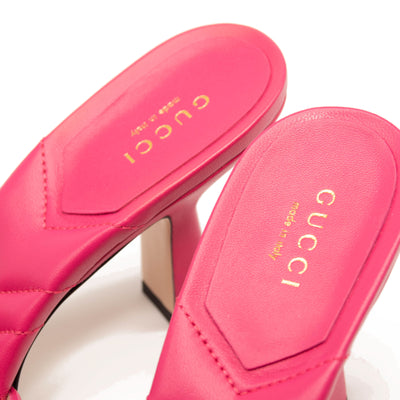 Gucci GG Quilted Slide Sandal (Women) Size 38