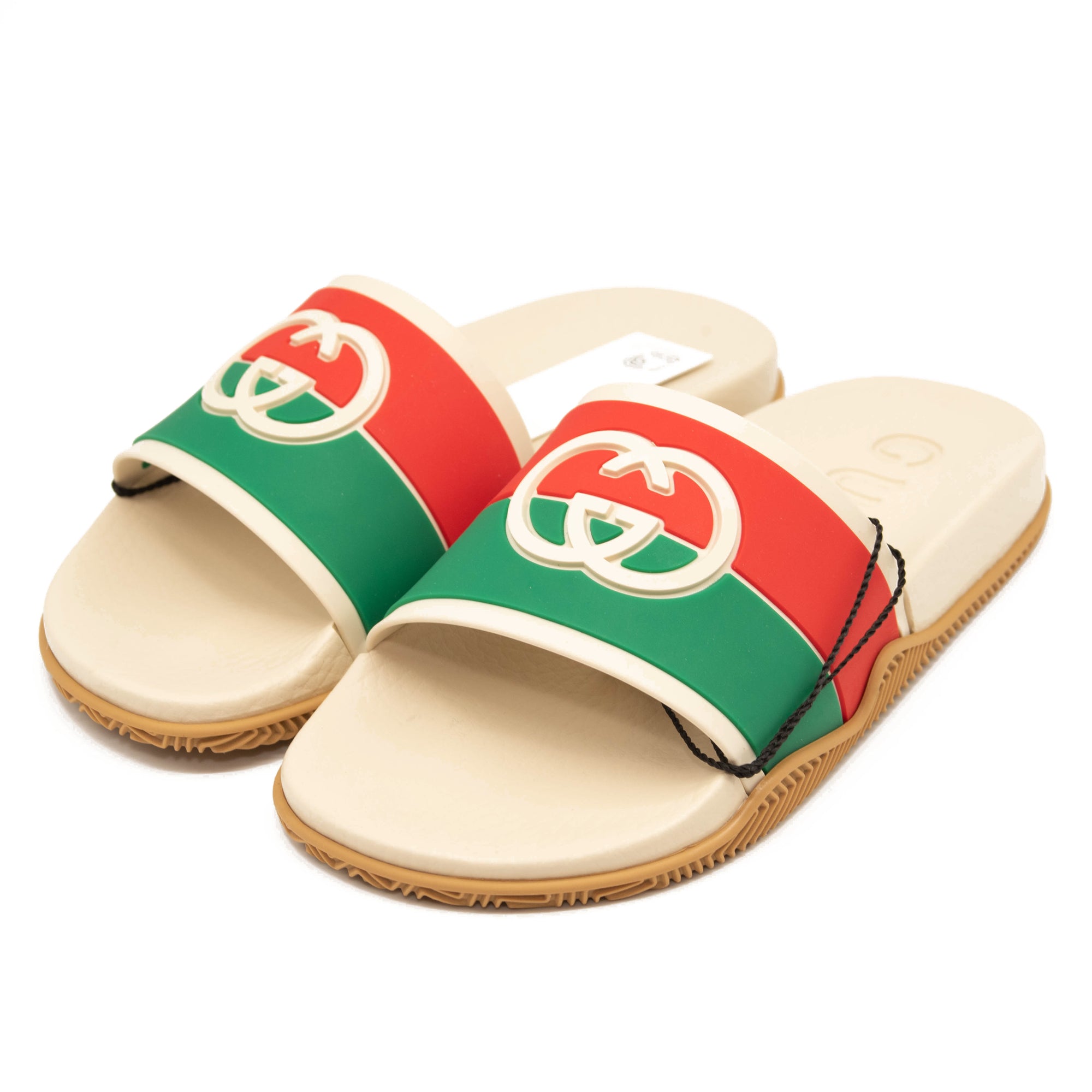 Gucci Pursuit GG Logo Slide Sandal (Women) EU 35 White with Box