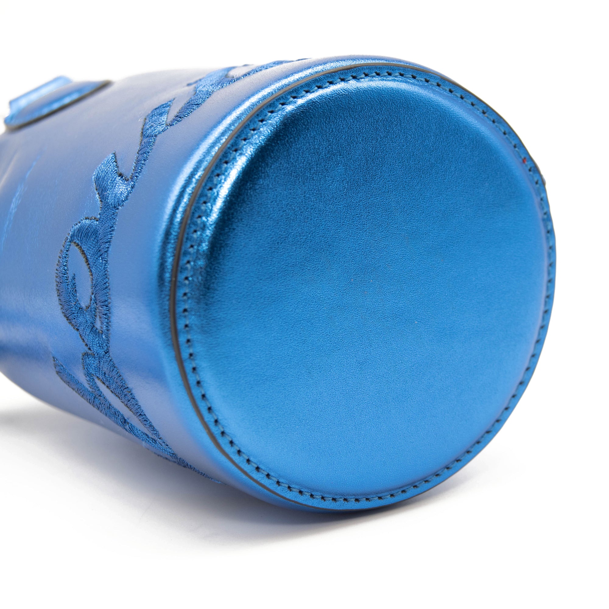 Christian Louboutin Mini Marie Jane Metallic Leather Bucket Bag