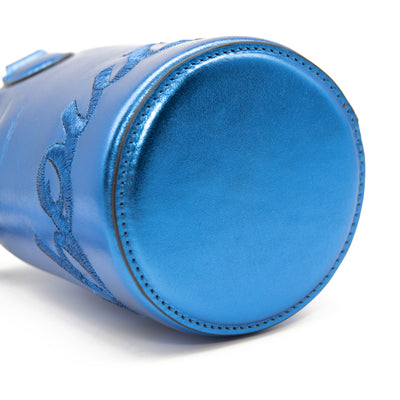 Christian Louboutin Mini Marie Jane Metallic Leather Bucket Bag