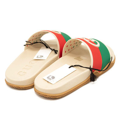 Gucci Pursuit GG Logo Slide Sandal (Women) EU 35 White with Box