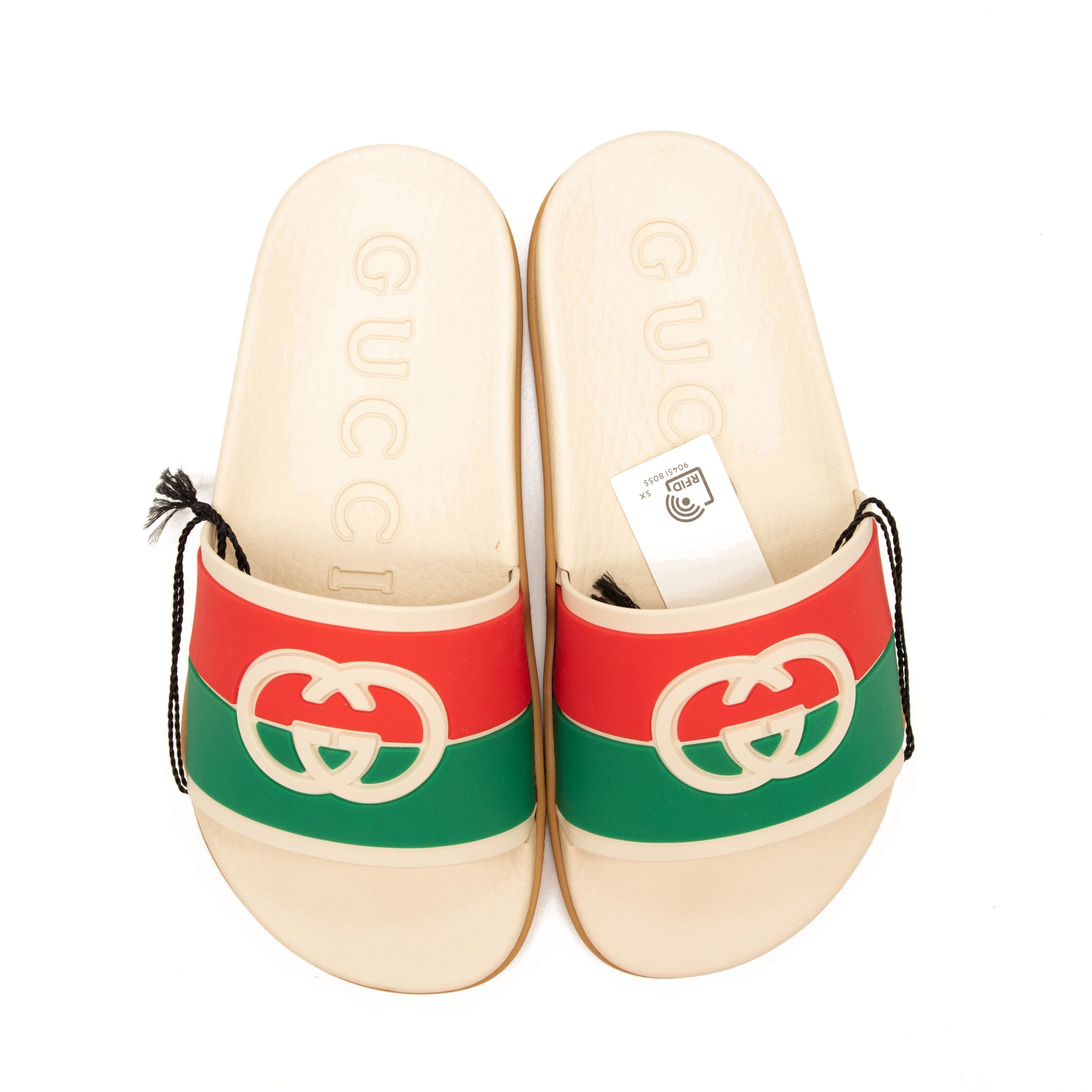 Gucci Pursuit GG Logo Slide Sandal (Women) EU 35 White with Box