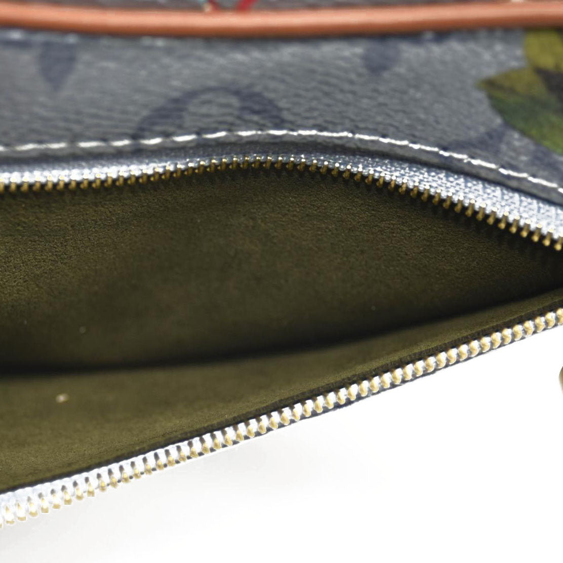 LOUIS VUITTON Metallic Monogram LV Garden Loop PM Blue