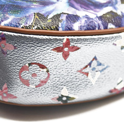LOUIS VUITTON Metallic Monogram LV Garden Loop PM Blue