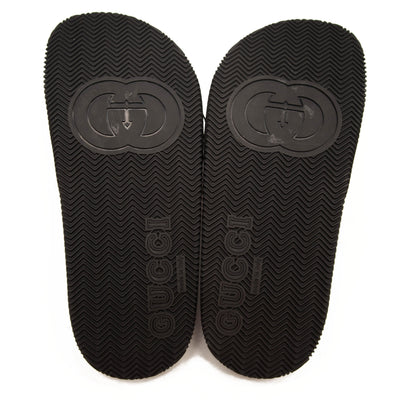 NEW Gucci Pursuit GG Logo Slide Sandal (Women) EU 42 Black Green Red with Box