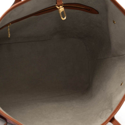 LOUIS VUITTON Metallic Monogram LV Garden Neverfull MM Silver