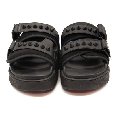 NEW $750 Christian Louboutin DADDY POOL DONNA Spiked Studded Flat Slide Sandal Shoes 36EU