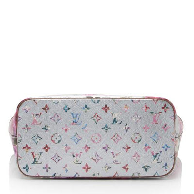 PREORDER Louis Vuitton Neverfull Metallic Lv Garden Mm Silver Monogram Canvas Tote
