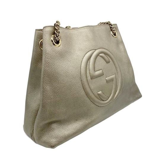 Gucci Bag Soho Medium Metallic Light Gold Tote