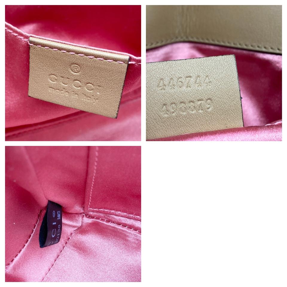 Gucci Marmont Metallic Matelasse Pearly Mini Gg Silver Leather Shoulder Bag