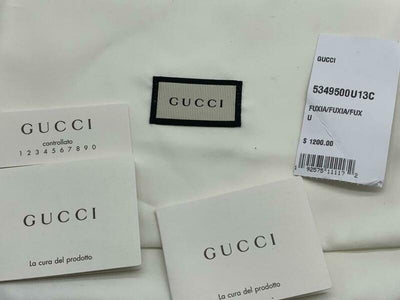 Gucci Camera Quilted Metallic Pink Leather Cross Body Bag