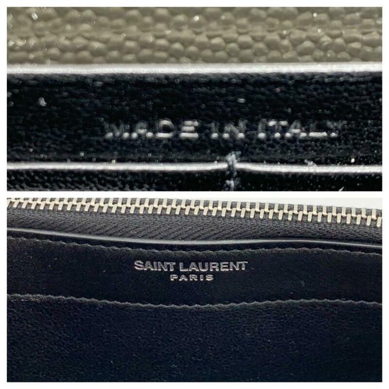 Saint Laurent Monogram Kate Tassel Metallic Monogram Silver Leather Cross Body