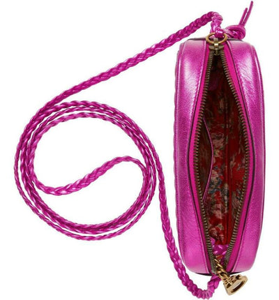 Gucci Camera Quilted Metallic Pink Leather Cross Body Bag
