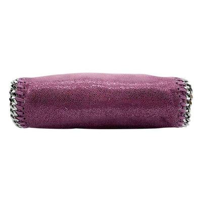Stella McCartney Tiny Falabella Metallic Shaggy Deer Purple Faux Leather