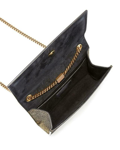 Saint Laurent Monogram Kate Monogram Ysl Small Metallic Gold Leather Cross Body