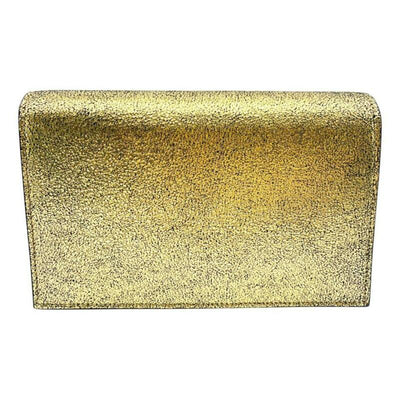 Saint Laurent Monogram Kate Tassel Monogram Metallic Gold Leather Cross Body Bag